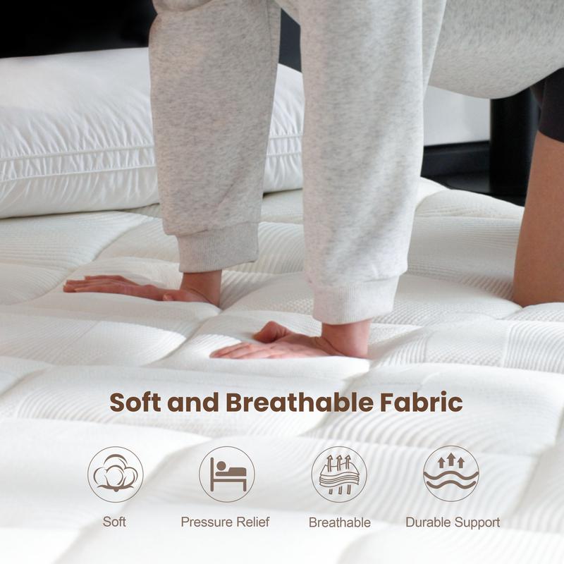 🎉Early winter clearance sale!🛏️Mattress 10-12 Inch Hybrid Mattresses in a Box