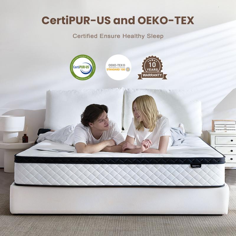 🎉Early winter clearance sale!🛏️Mattress 10-12 Inch Hybrid Mattresses in a Box
