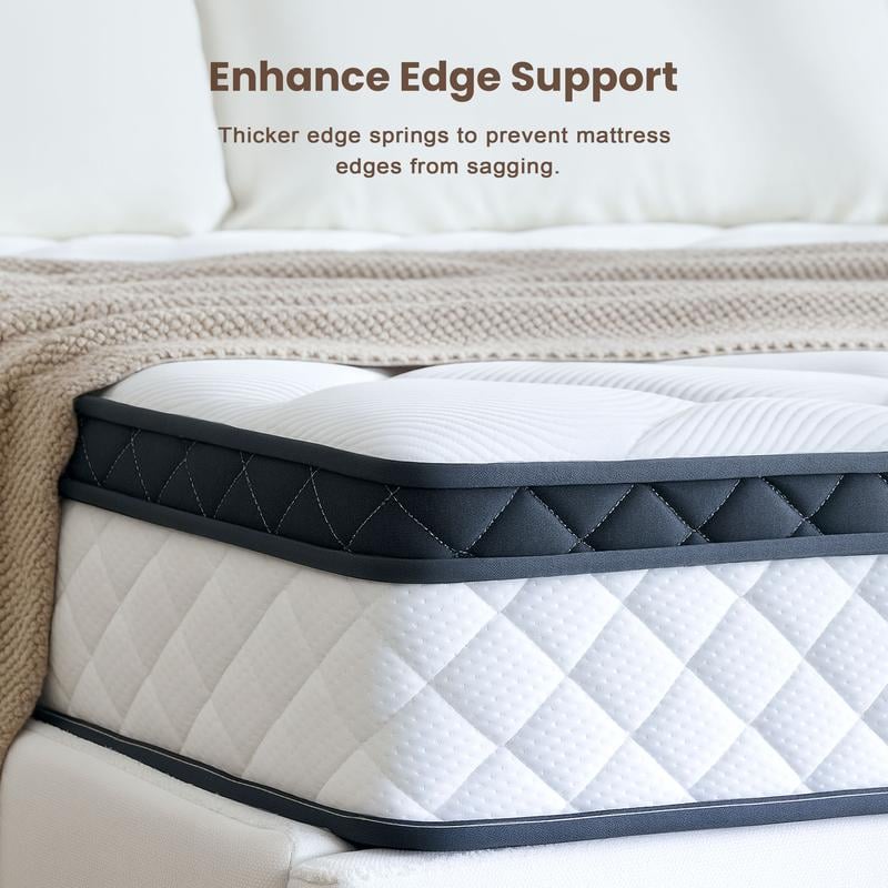 🎉Early winter clearance sale!🛏️Mattress 10-12 Inch Hybrid Mattresses in a Box